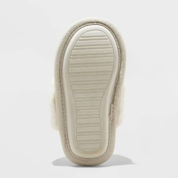 NEW Cat & Jack™ Silver Toddler Lila Metallic Scuff Slippers - Picture 4 of 12